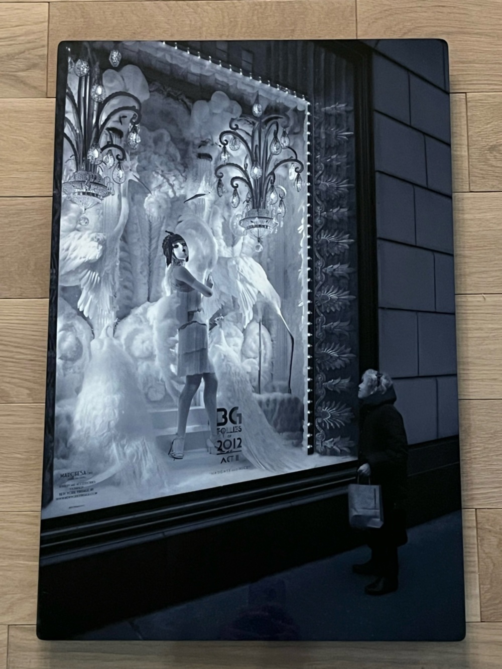 Editorial Fashion Photo Print – Black & White Street Scene – 16x24 Statement Art
